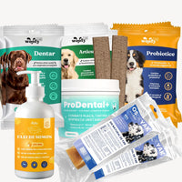 < 5kg / WOOFY PACK (2x Probiotic + 2x Articulații + 2x Sticks-uri + 2x Os de Yak 